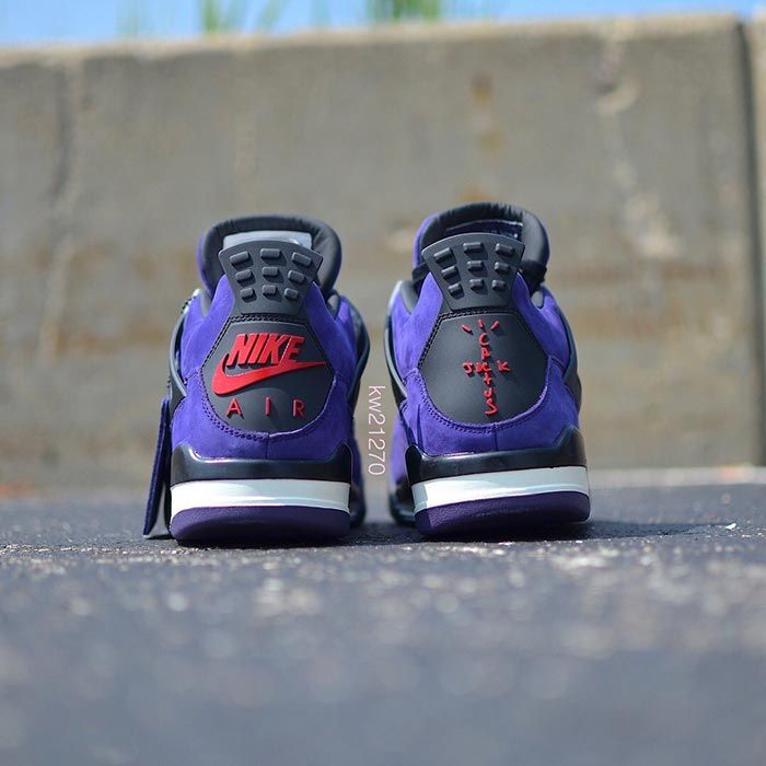 Air Jordan 4 Retro Suede Sneakers in Purple - Nike