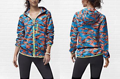 Nike Packable Camouflage Trail Womens Jacket Hawaiian Camo