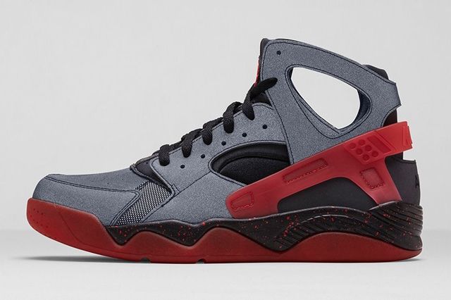 Nike huarache mens black cheap and red