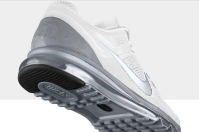 Nikeid Air Max White Silver Heel 1