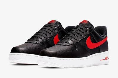 Nike Air Force 1 Low Black University Red Cd1516 001 Release Date 4