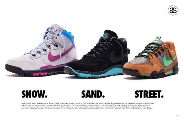 Nike X Stussy Ss Off Mountain Series Snow Sand Street 1