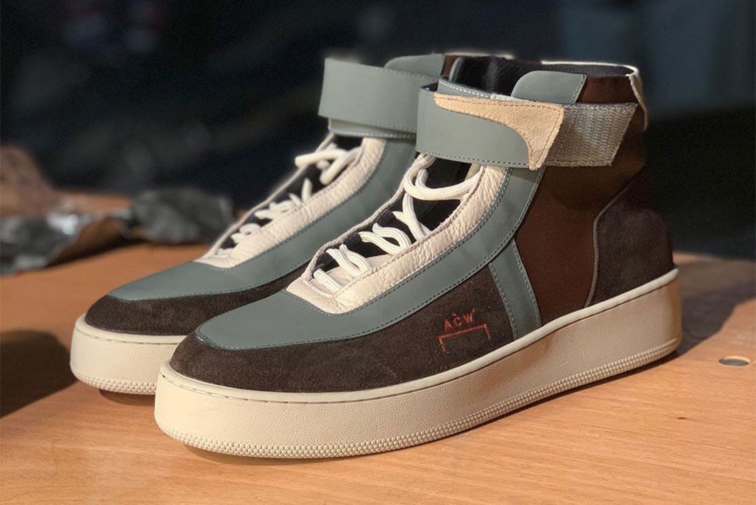 A Cold Wall Converse High Lateral Three Quarter Side Shot