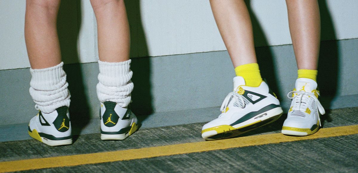 jordan 4 womens on feet