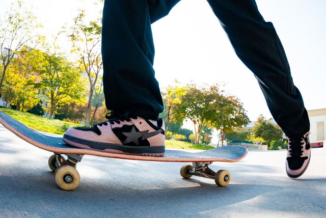 Release Details: BAPE SK8 STA Pink/Grey and Navy/Grey - Sneaker Freaker