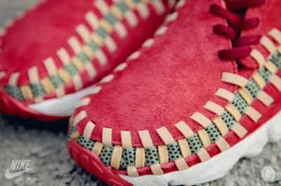 Nike Footscape Woven Chukka Knit Red Reef Toe Details 1