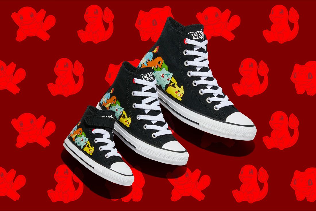 Converse - popular Pokemon 25th Edition - Black Size 11M/13F