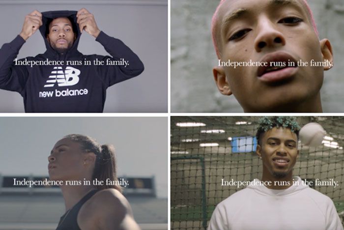 New Balance Runs In The Family Campaign Font Shot