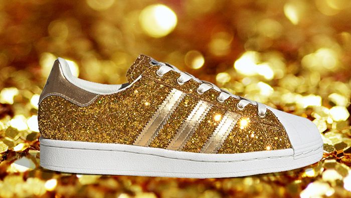 Glittery Gold adidas Superstars Feature 24-Karat - Sneaker Freaker