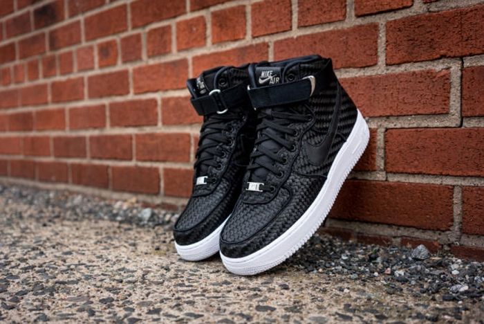 Nike Air Force 1 High Black Woven Releases