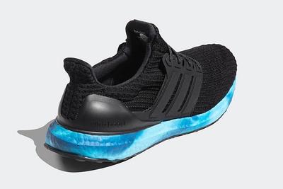 Adidas Ultra Boost Black Blue Fv7281 Rear Angle