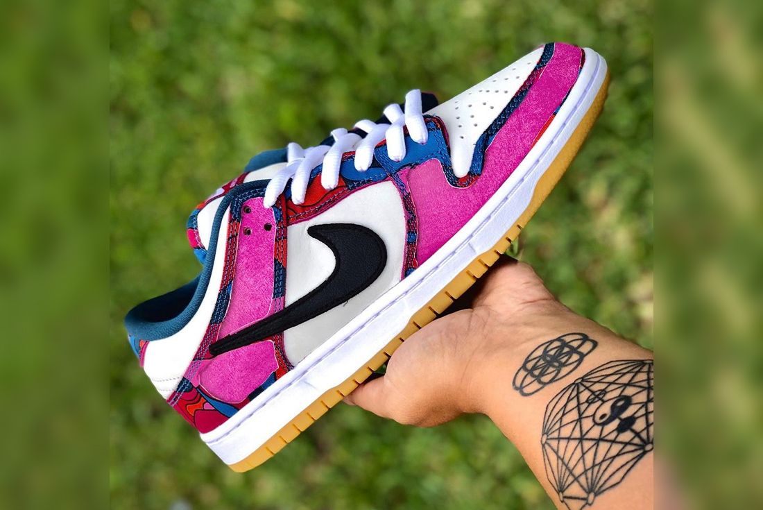Harden to add react The Upcoming Parra x Nike SB Dunk Low Features Tear-Away Uppers - Sneaker  Freaker