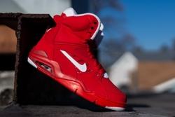 Nike Air Force Command University Red Thumb