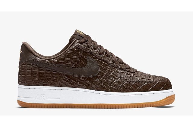 Nike air force 1 crocodile skin black hotsell