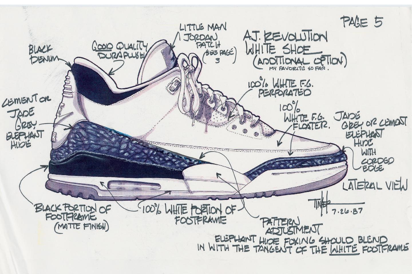 Air Jordan 3 Sketch