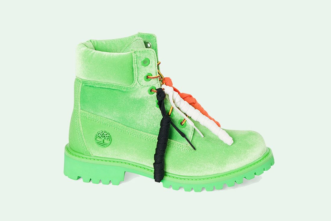 green and orange timbs cheap online