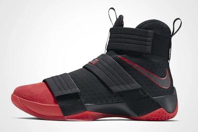 Nike Lebron Zoom Soldier 10 Black Red Bred Thumb