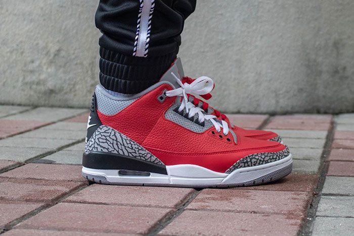 Air Jordan 3 Cement Red Fire Red All Star On Foot7