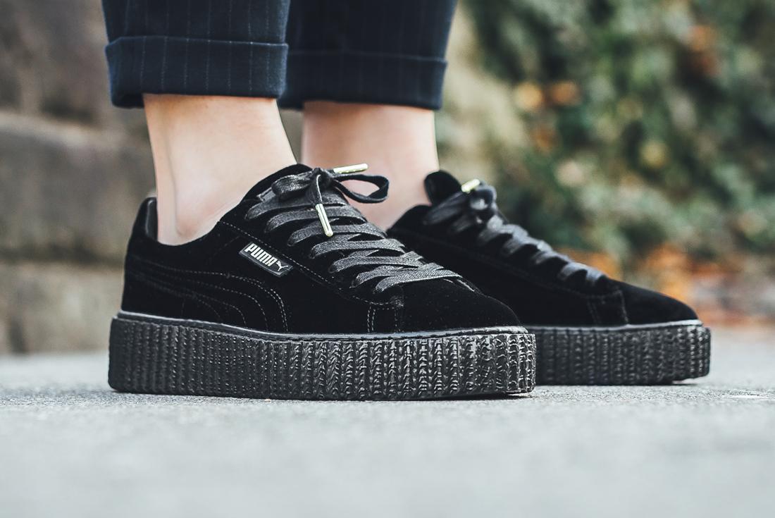 Deportivas Puma Puma Rihanna Fenty Mujer Rojas Grey Sneakers Velvet  Fenty Puma Creepers Rihanna X PUMA Fenty