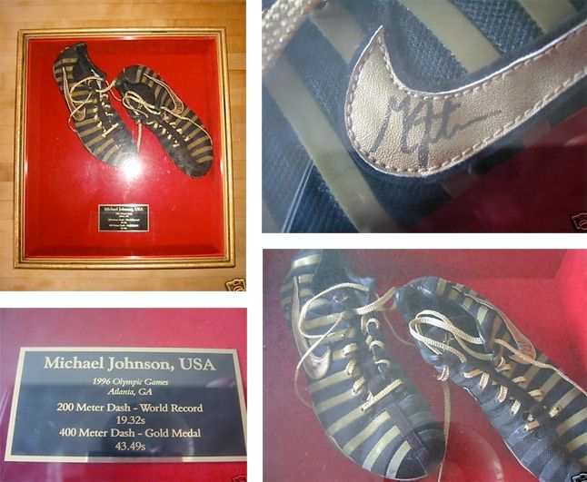 michael johnson gold sneakers