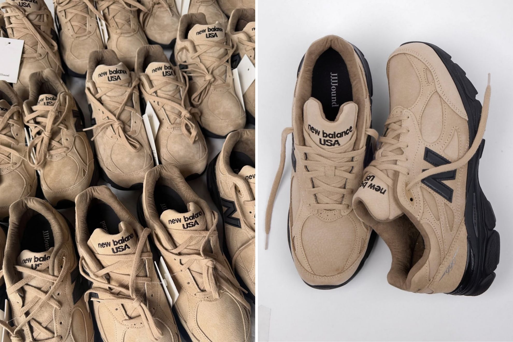 JJJJound Tan the 990v3's Hide for Latest New Balance Linkup - Releases