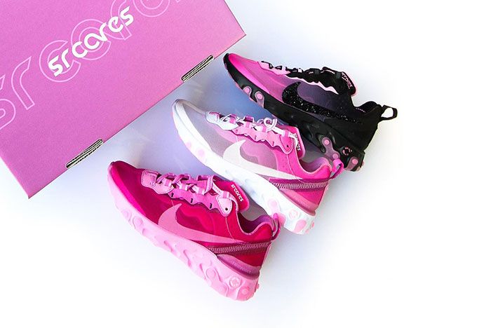 Sneaker Room Nike React Element 87 Pink Breast Cancer Release Date Group
