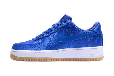 Clot Nike Air Force 1 Low Royale University Blue Silk Cj5290 400 Release Date Lateral