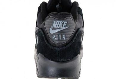 Nike Air Max 90 Suede Black Heel