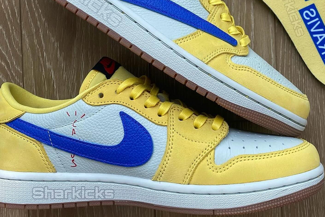 The Travis Scott X Air Jordan 1 Low 'canary Yellow' Gives Off Laney 