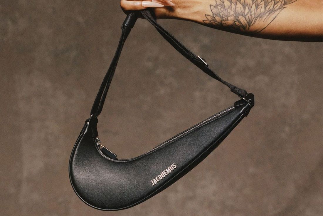Jacquemus x tweed Nike Swoosh bag