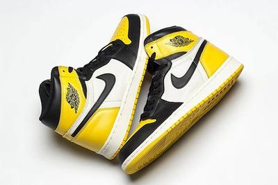 Air Jordan 1 Yellow Toe Left And Right 1