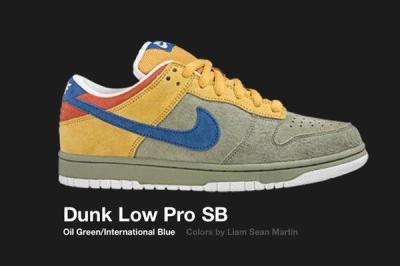 Nike Dunk Low Sb Oil Green International Blue 2006 1