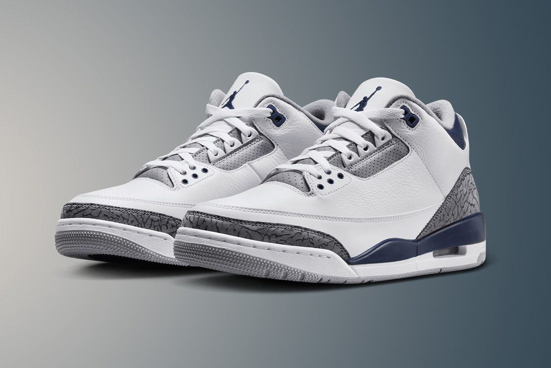 The Air Jordan 3 'Midnight Navy' Keeps it Clean at JD Sports - Sneaker ...