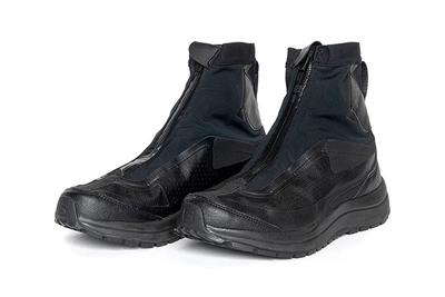 11 By Boris Bidjan Saberi X Salomon Spring Summer 2020 Footwear Black Lateral Three Quarter Angled Side Shot