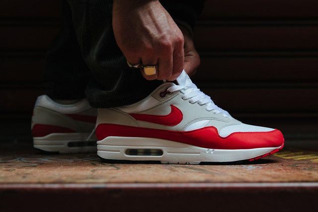 An On-Foot Look At Nike's Air Max 1 Anniversary Red Rerelease - Sneaker ...