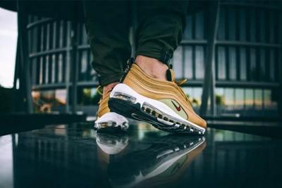 Nike Air Max 97 Metallic Gold On Feet 2