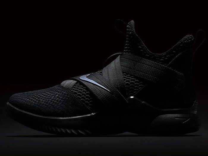 Nike lebron soldier 12 sfg triple black clearance