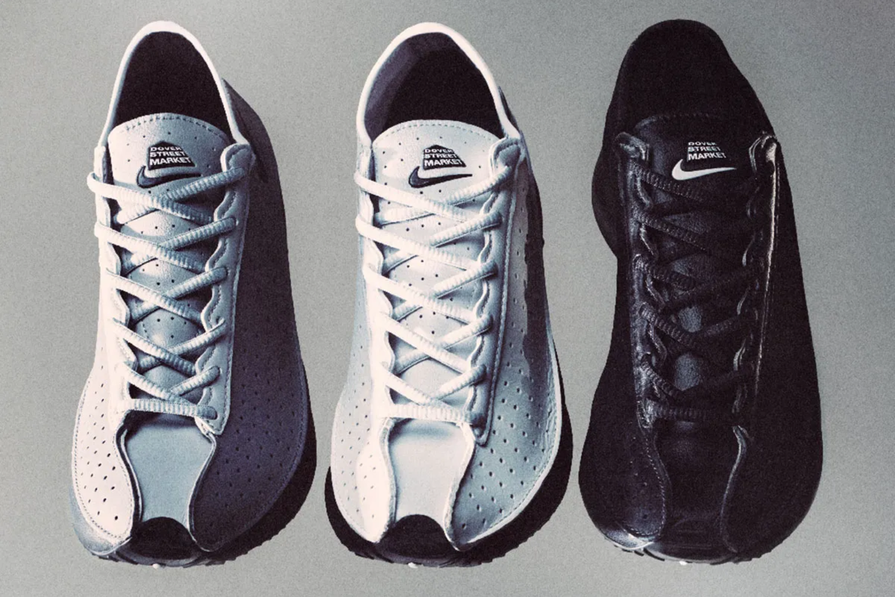 3 nike superfly sneakers in white and black