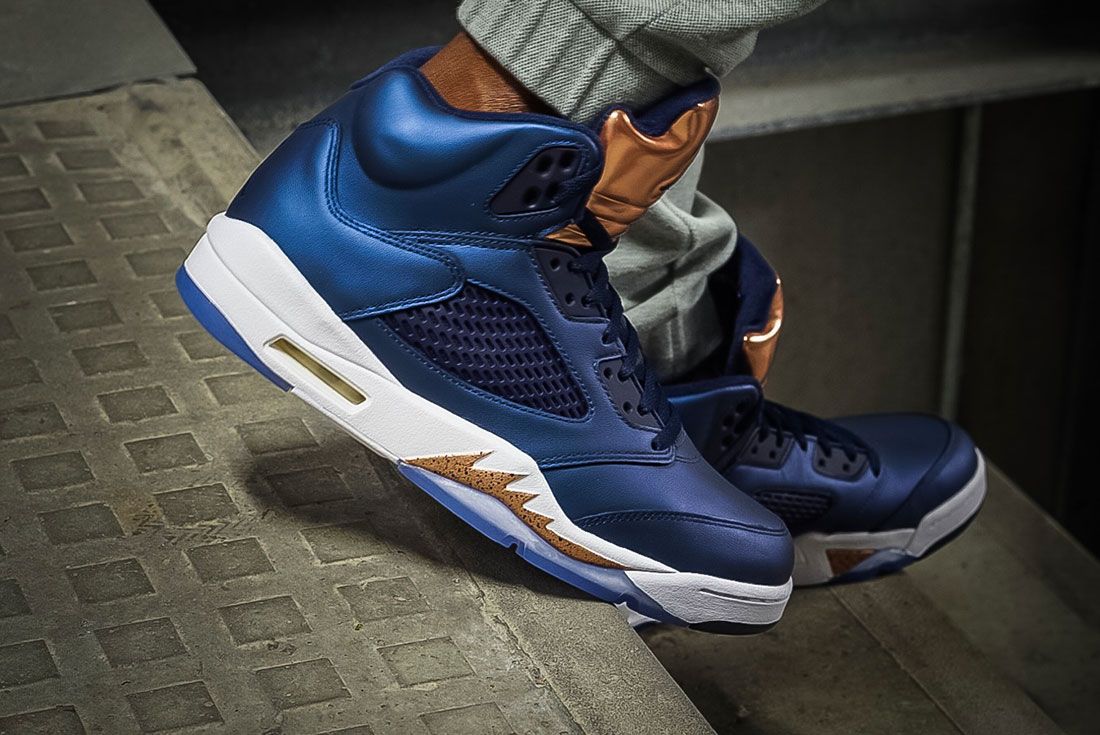 Bronze jordan 5 best sale