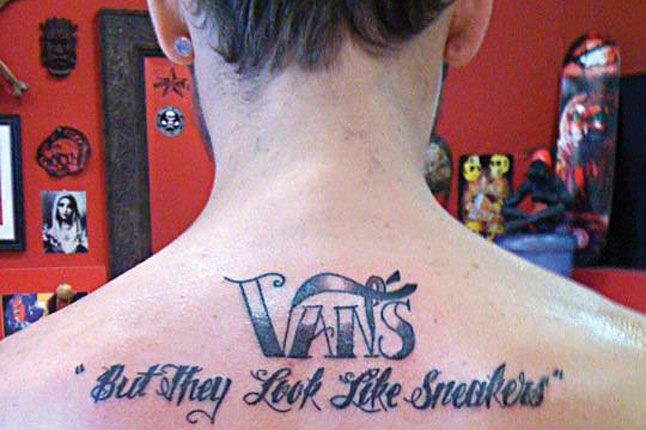 Wes Scruggs Vans Tattoo 1