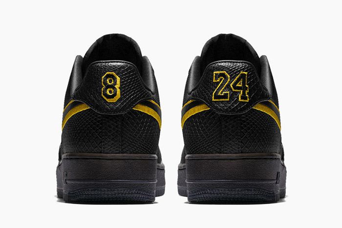 2018 New Nike Air Force 1 Low Premium iD Black Mamba Kobe AQ9763-991 Shoes