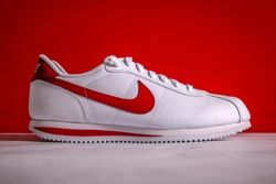 nike cortez red leather