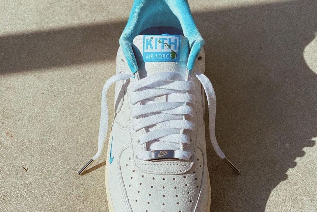 Best Look Yet: Kith x Nike Air Force 1 Low 'Hawaii' Releases in