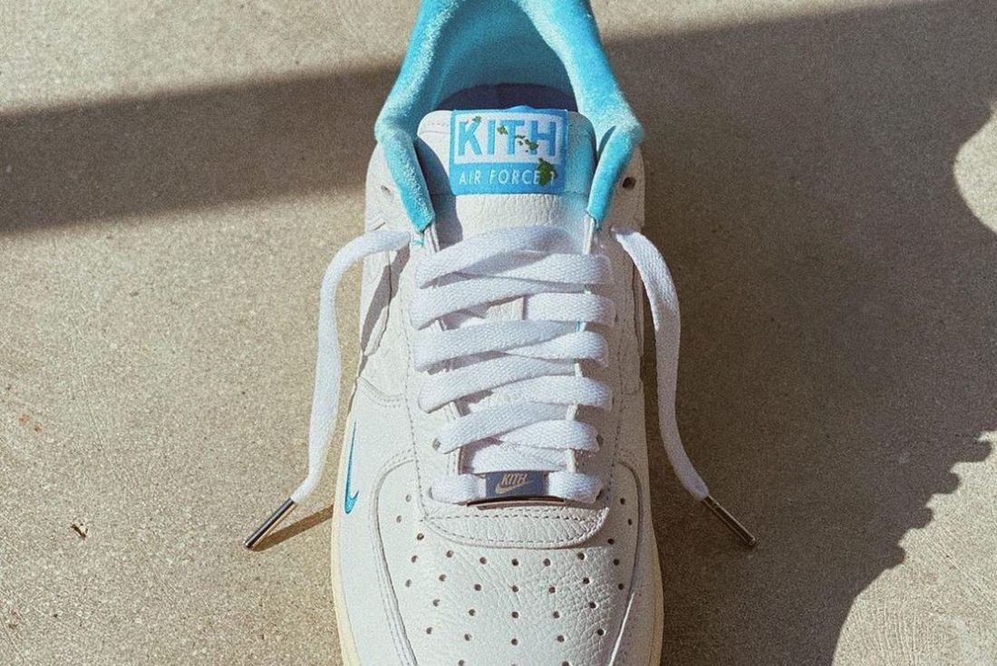 Best Look Yet: Kith x Nike Air Force 1 Low 'Hawaii' Releases in 