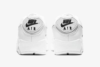 Nike Air Max 90 White Black Womens Heels