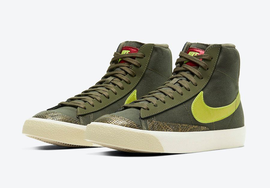 etiket Buitenshuis Verrijking Nike Reveal Blazer Mid '77 'Olive Snakeskin' - Sneaker Freaker