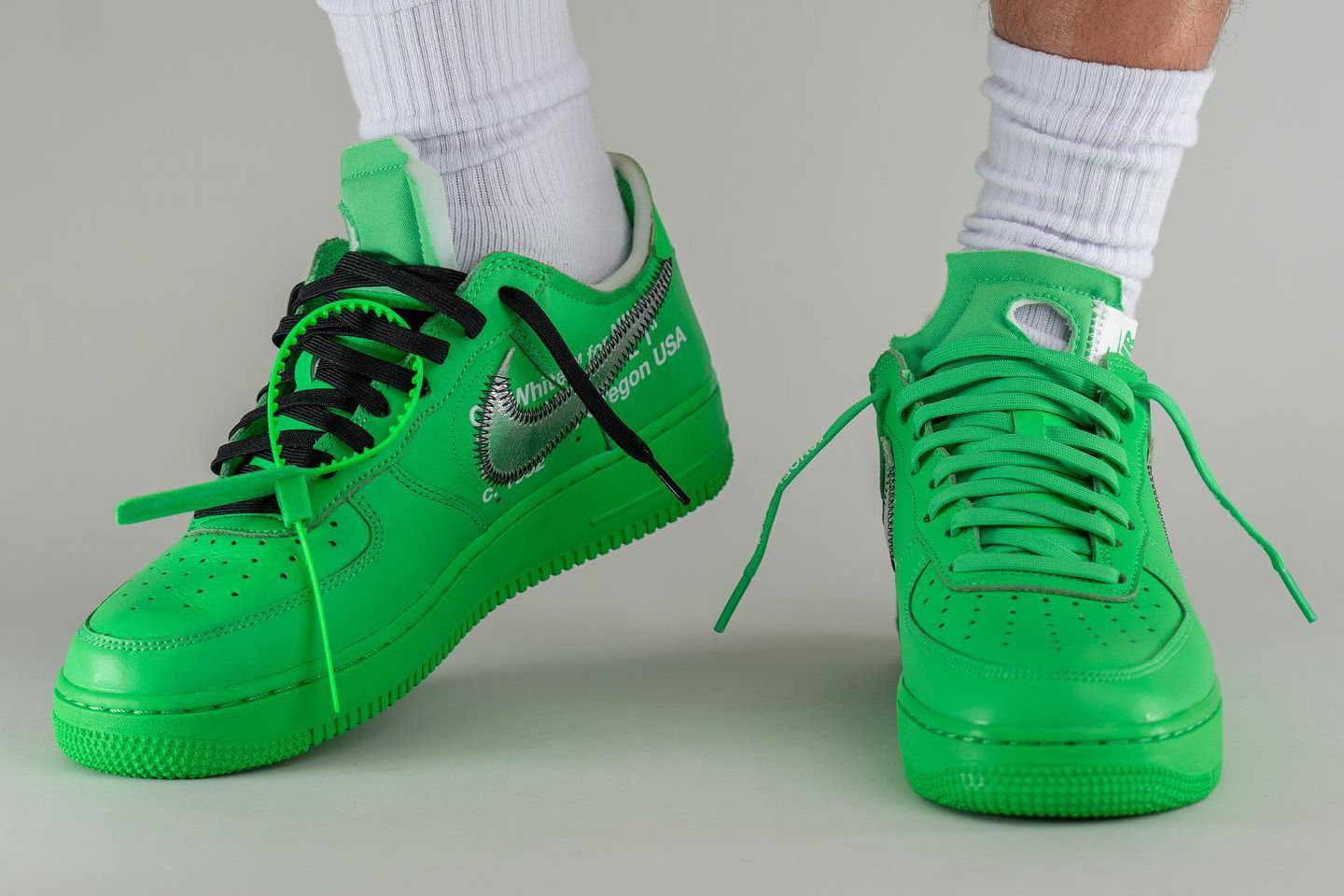 Off-White x Nike Air Force 1 Low 'Light Green Spark'