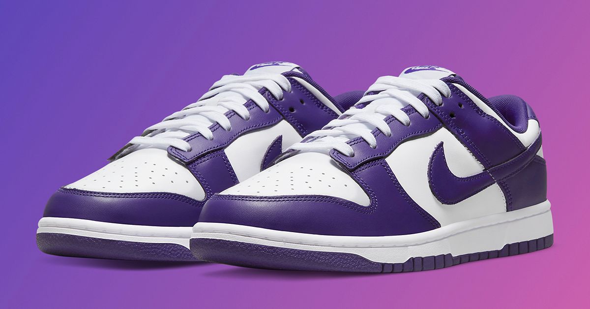 nike dunks black and purple