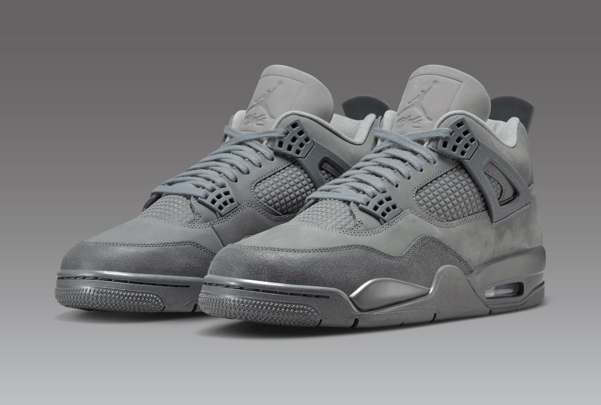 Jordan 4 suede grey best sale