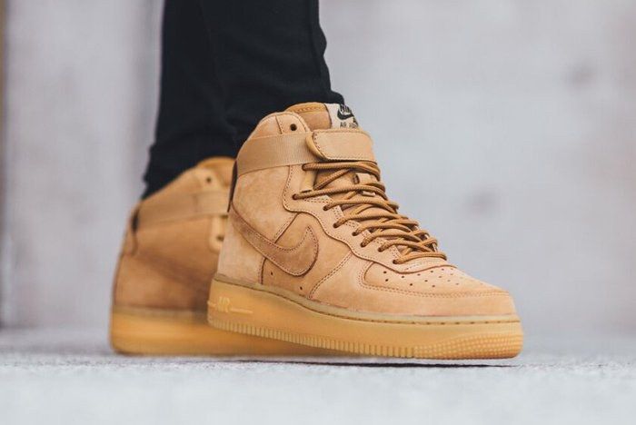 wheat high top air force ones